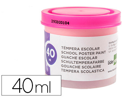 40ml. témpera escolar Liderpapel rosa